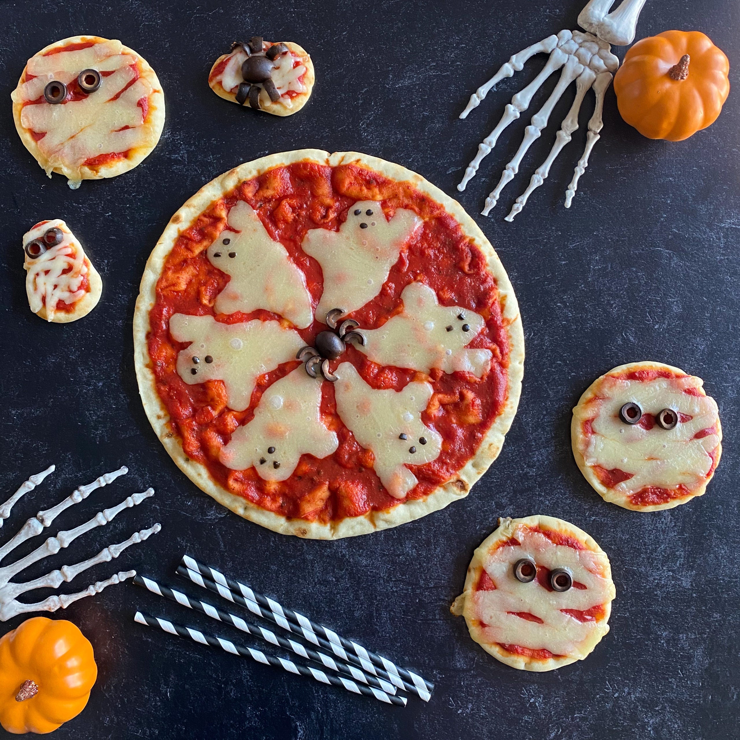 Halloween Ghost Pizza – Stonefire Authentic Flatbreads