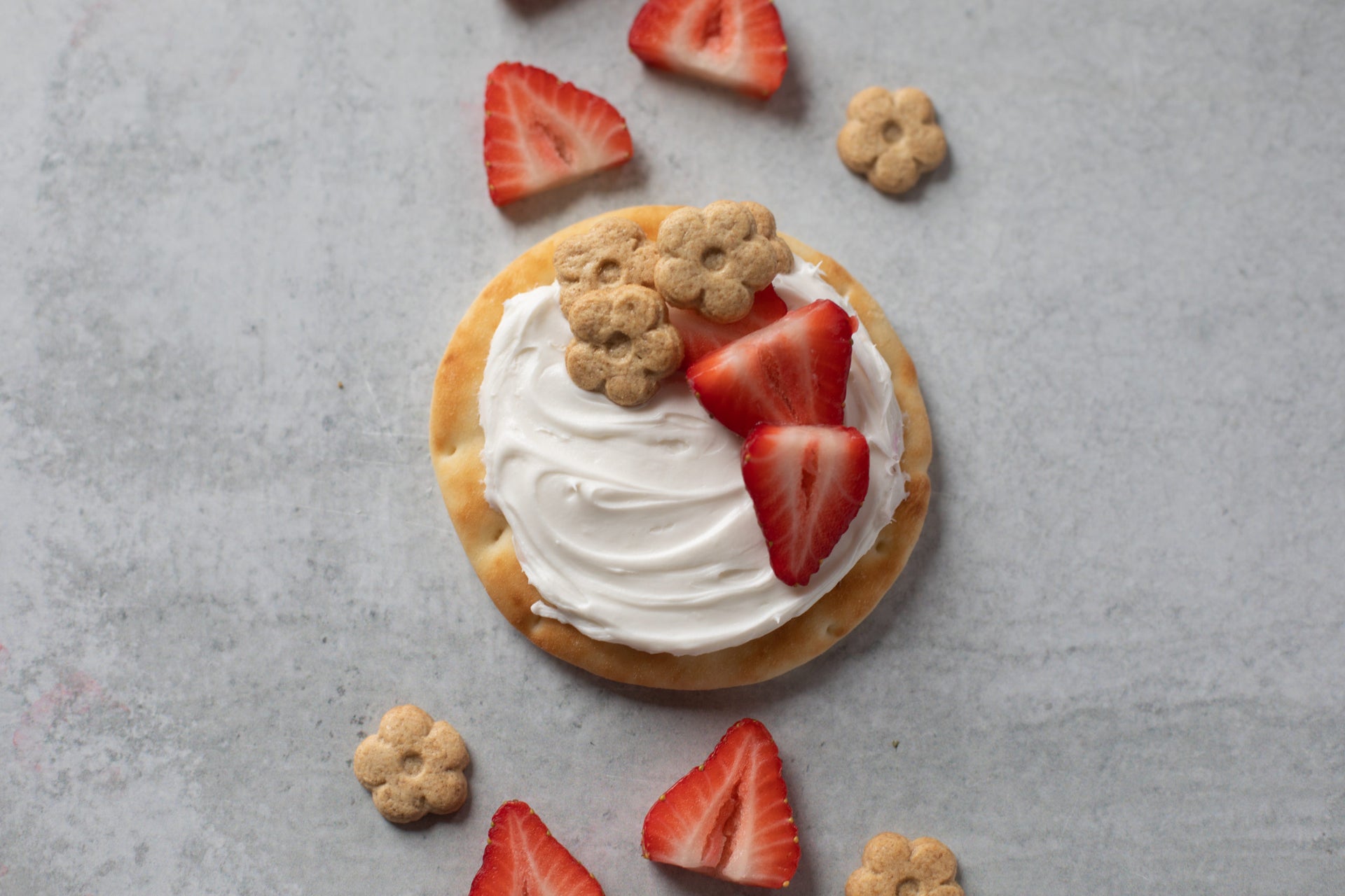 Strawberry Cheesecake Naan Rounds