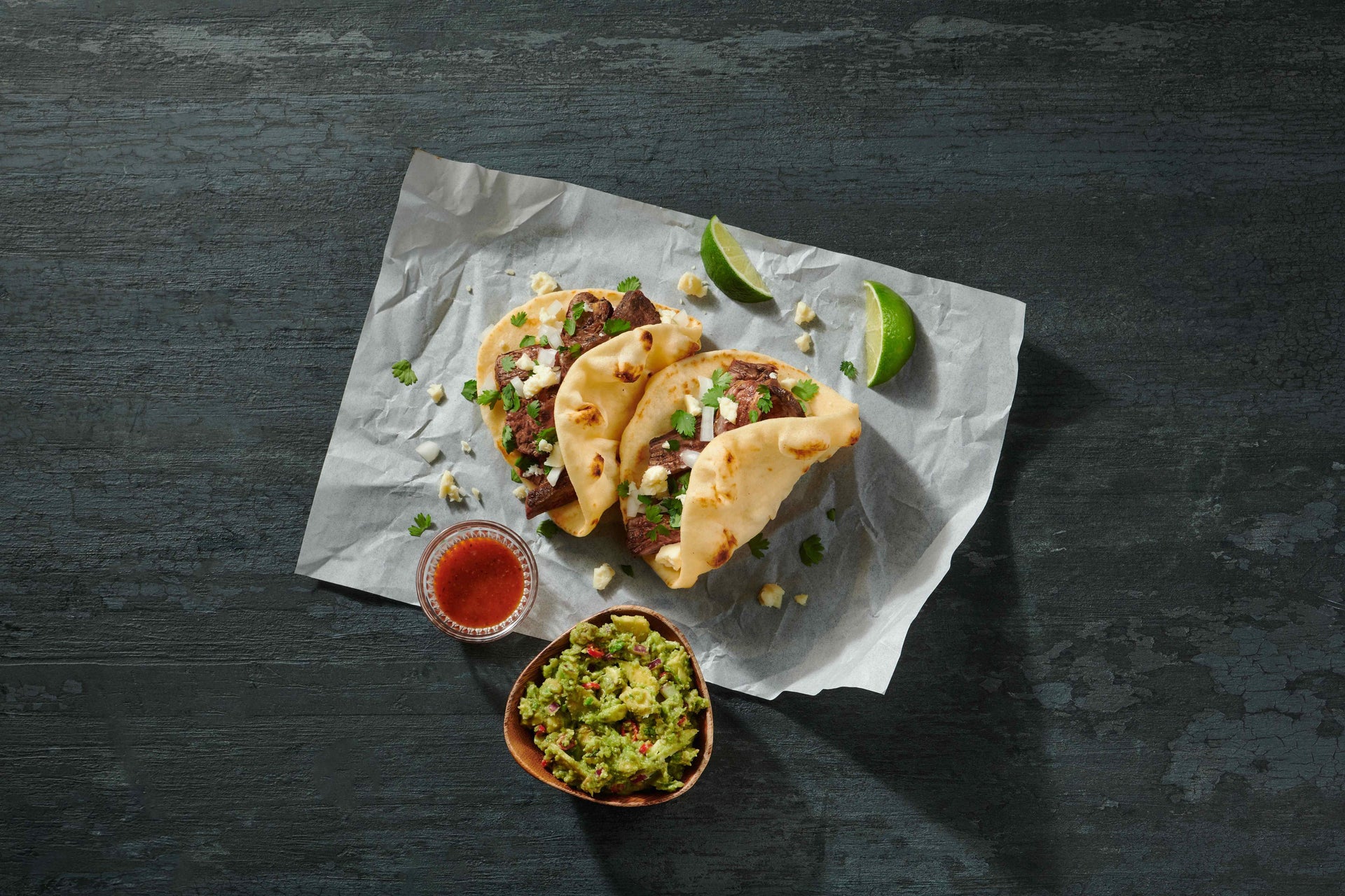 Flank Steak Mini Naan Tacos