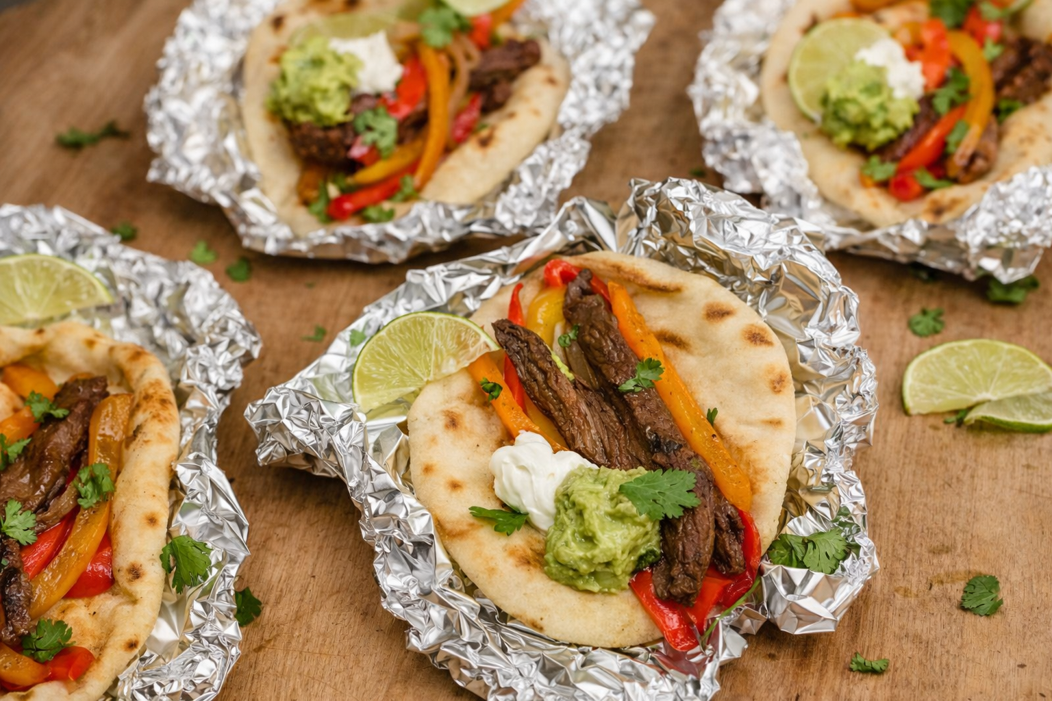 Campfire Tin Foil Fajitas
