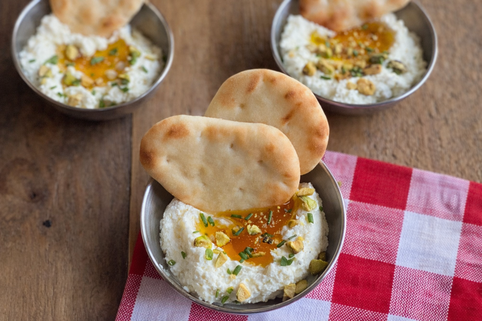 Whipped Feta with Naan Dippers