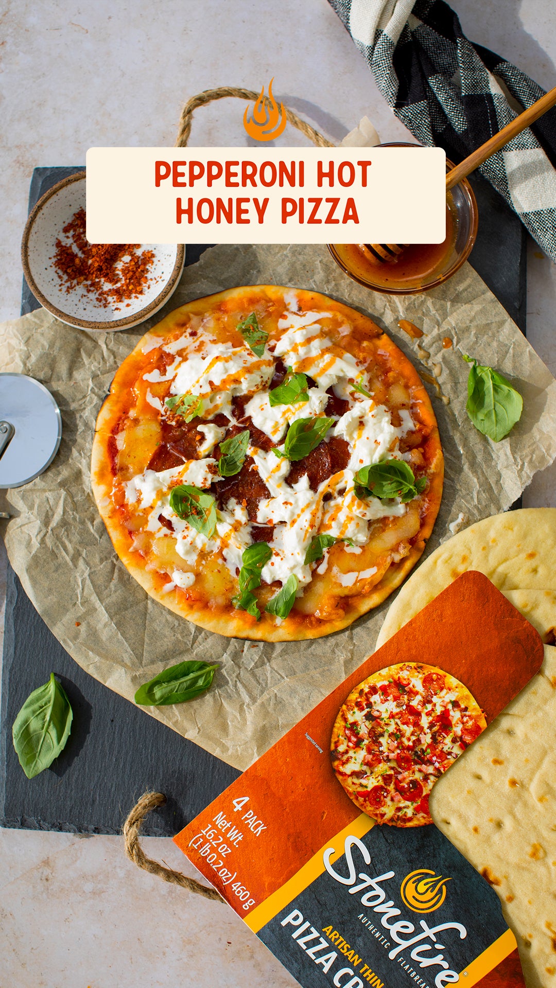 Pepperoni Hot Honey Pizza