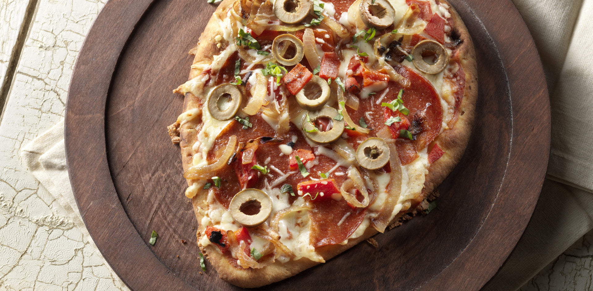 Greek Style Grilled Naan Pizza