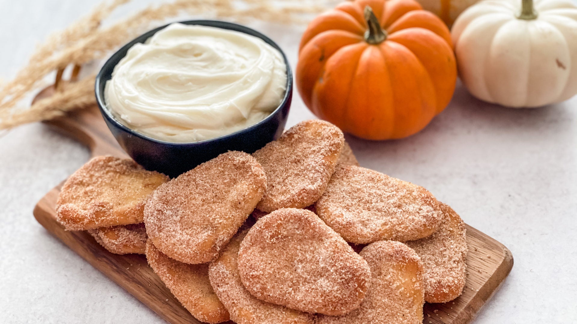 Pumpkin Spice Naan Dippers® with Cream Cheese Dip