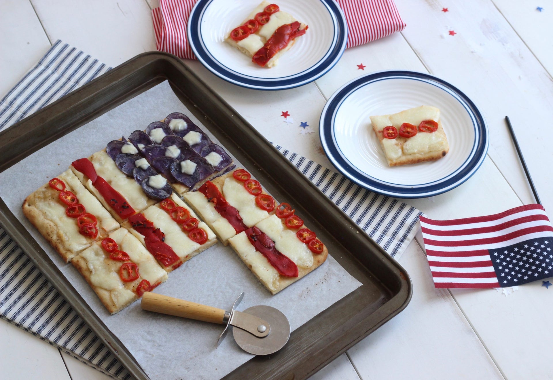 The Perfect 4th of July Pizza