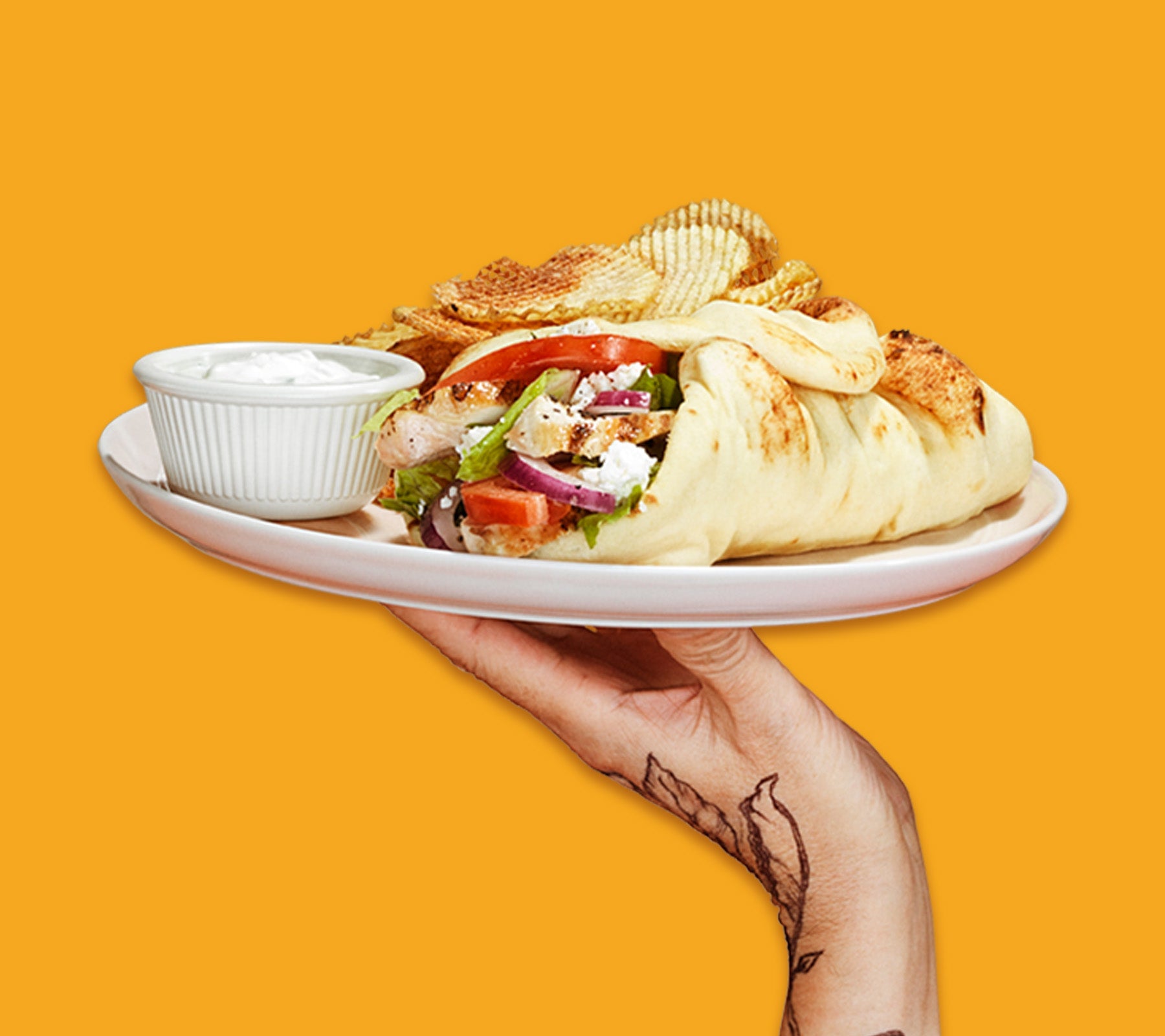 Grilled Chicken Wrap with Stonefire® Naan