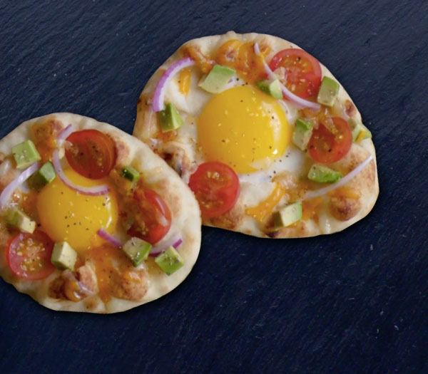 Mini Naan Egg In The Hole