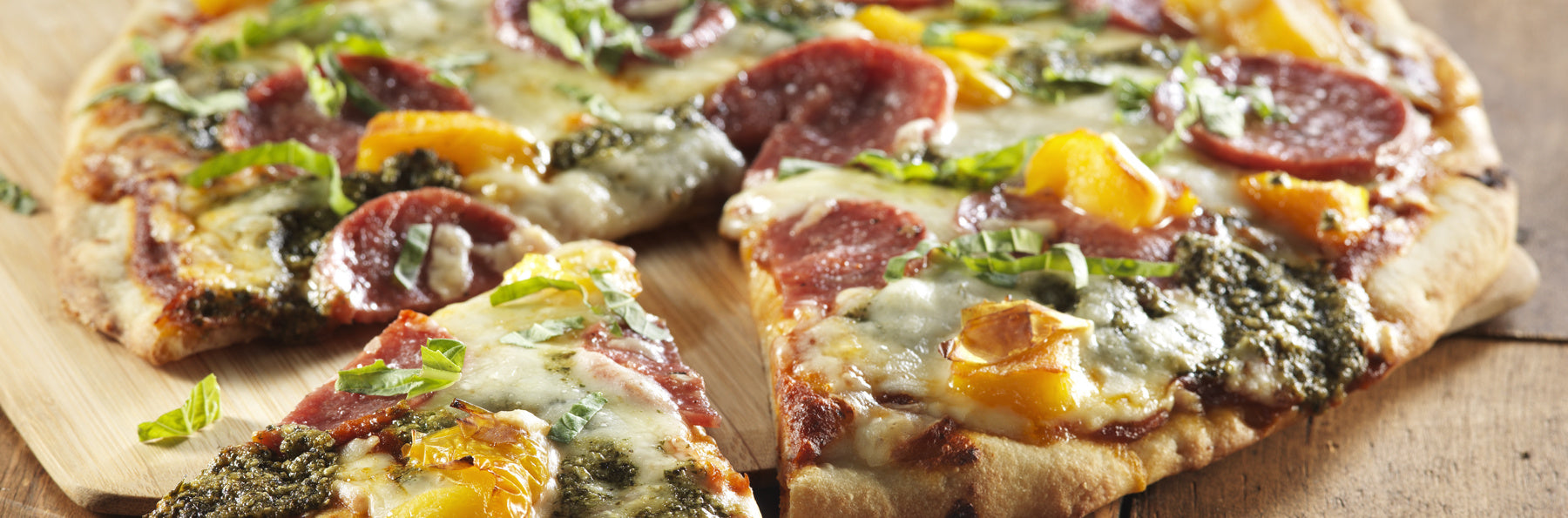 Pepperoni, Pepper and Provolone Pizza