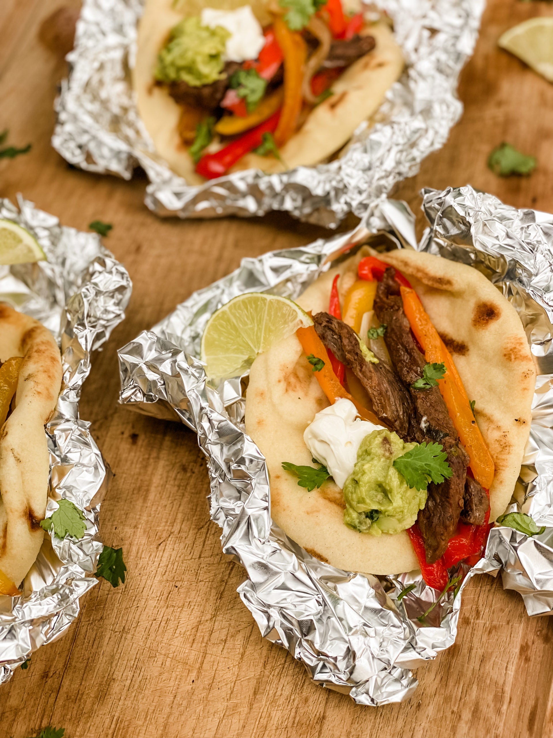 Campfire Tin Foil Fajitas