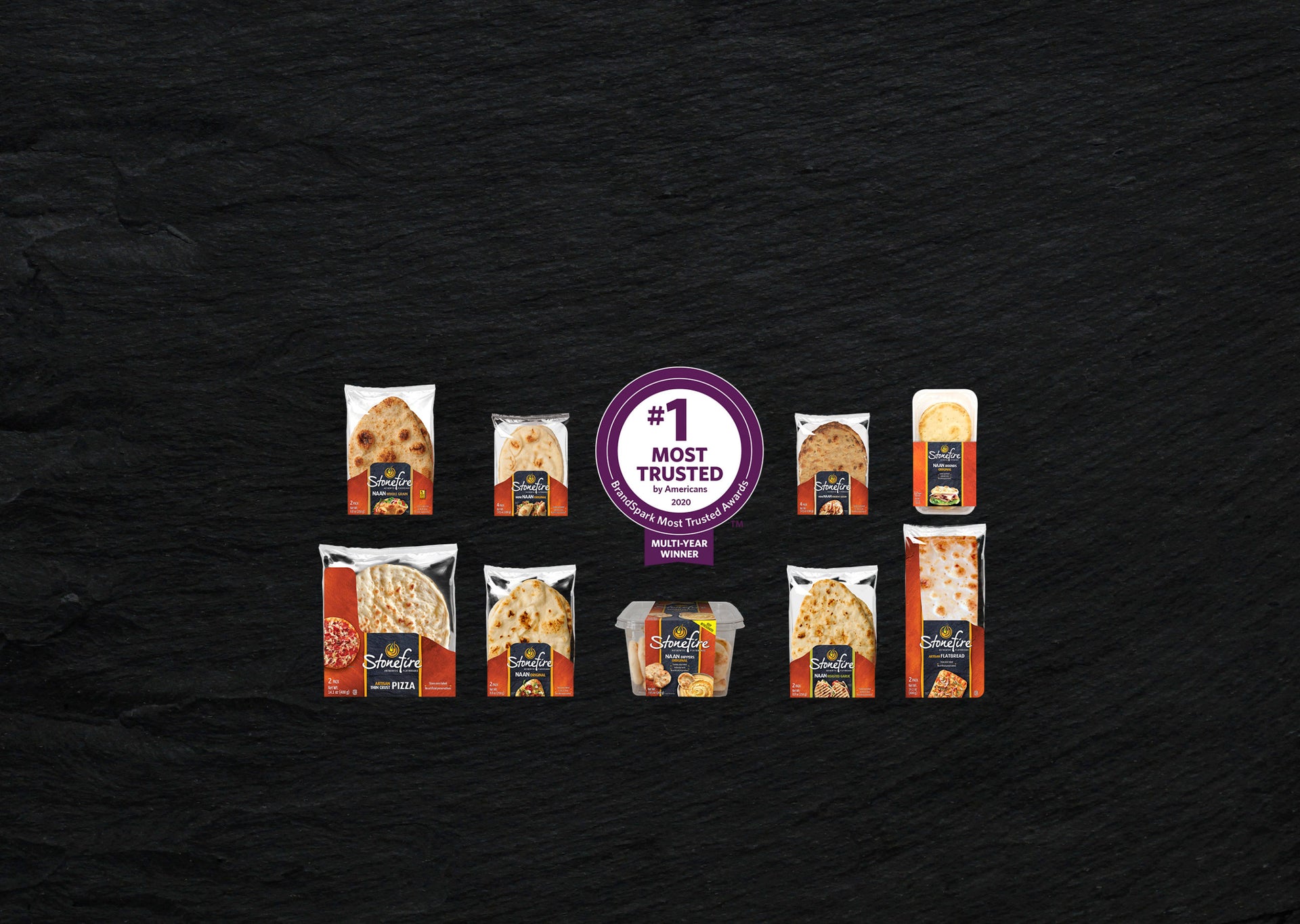 Stonefire®  Again Named The #1 Most Trusted Artisan Flatbread Brand In America!