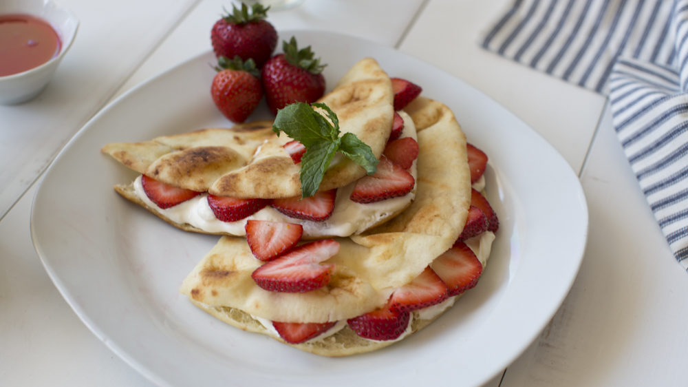 Strawberry Mascarpone Naan Crepes
