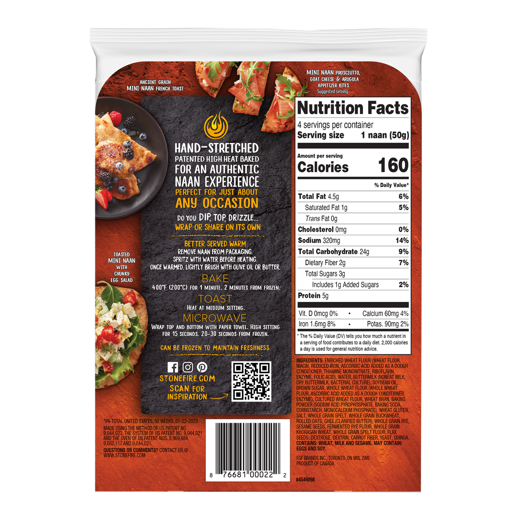 Ancient Grain Mini Naan