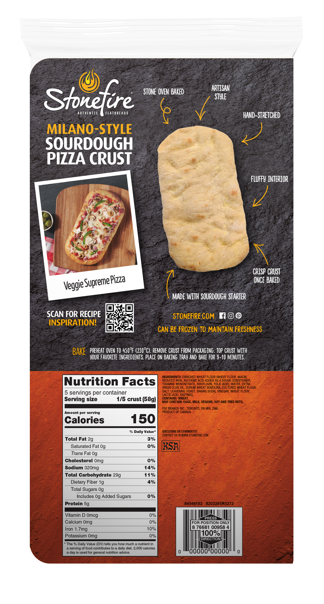 Milano-Style Sourdough Pizza Crust