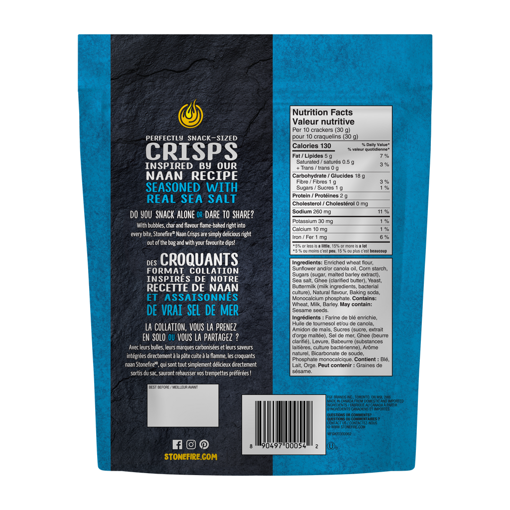 Sea Salt Naan Crisps