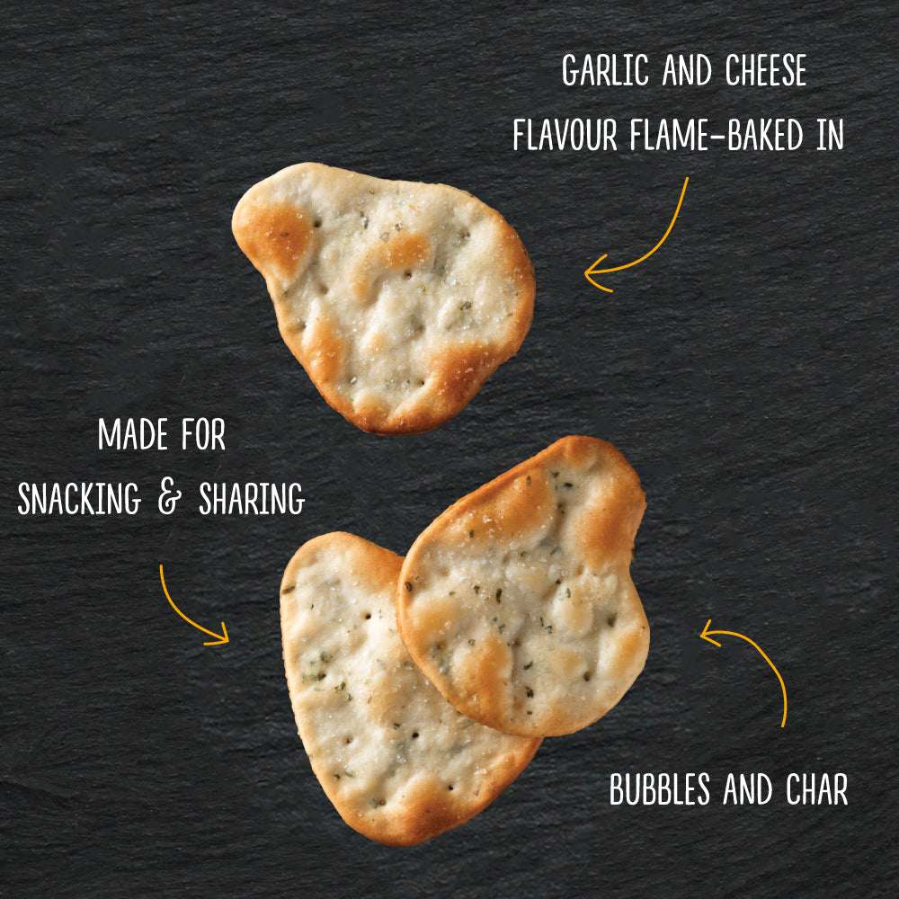 Garlic & Cheese Naan Crisps