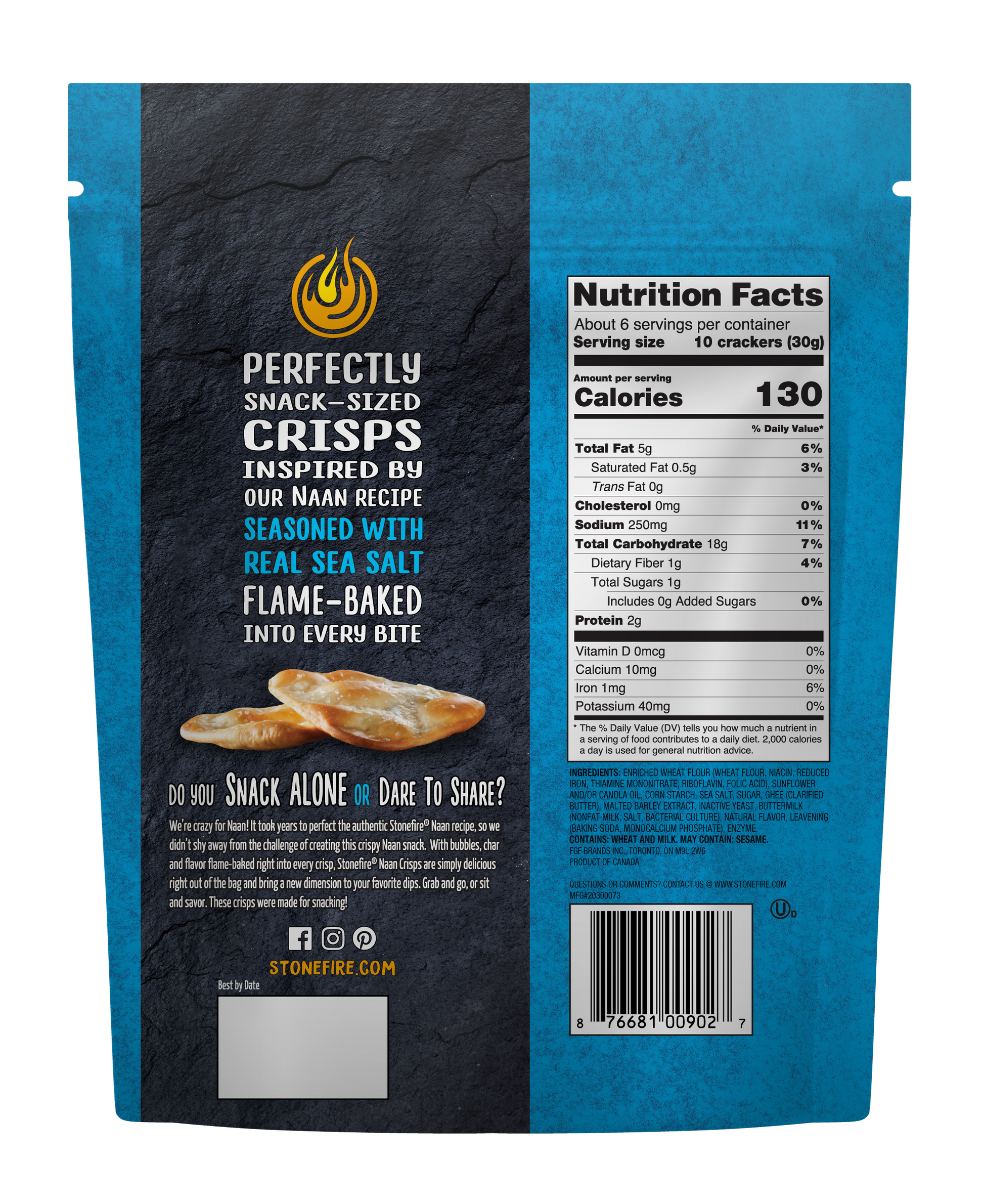 Sea Salt Naan Crisps
