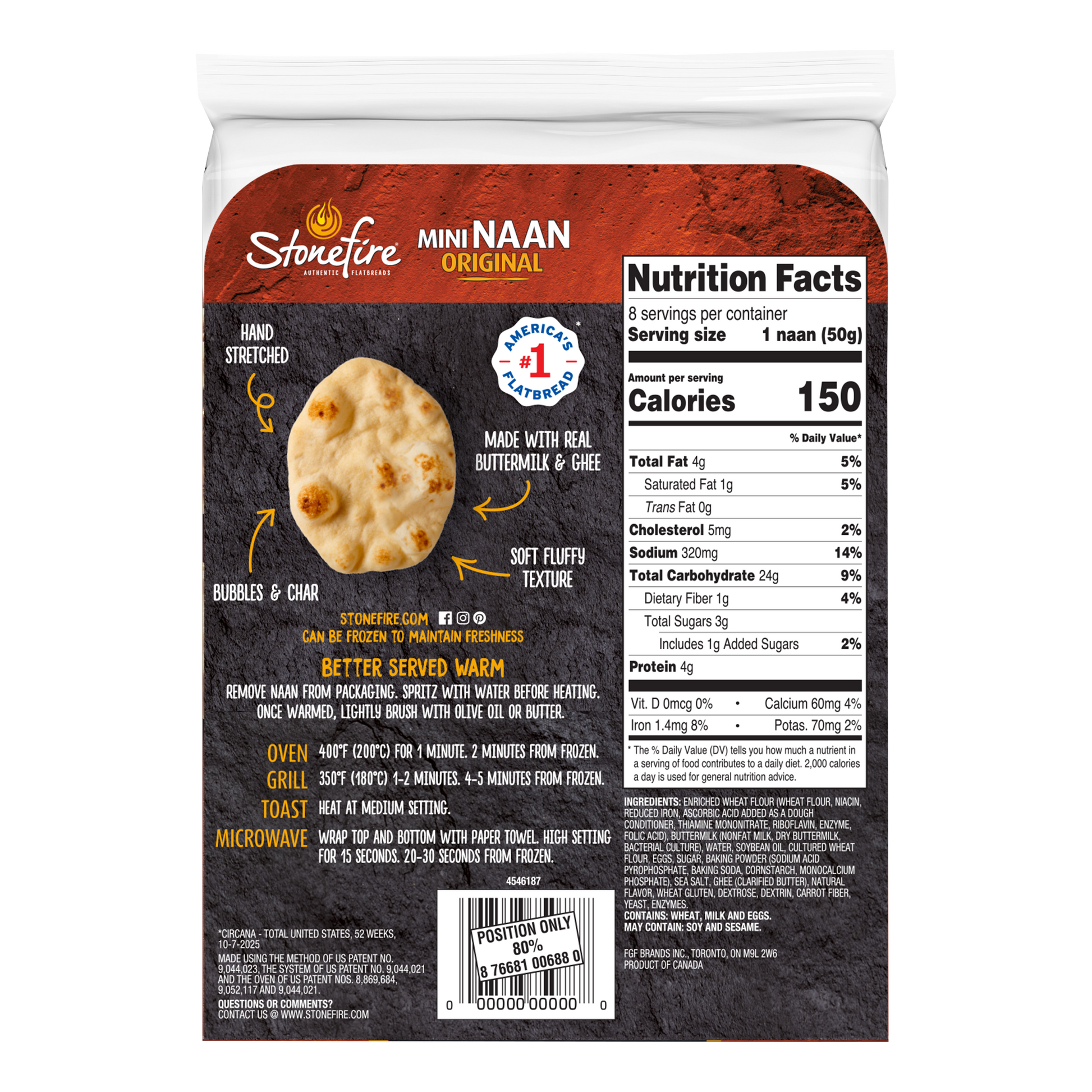 Original Mini Naan Family Size