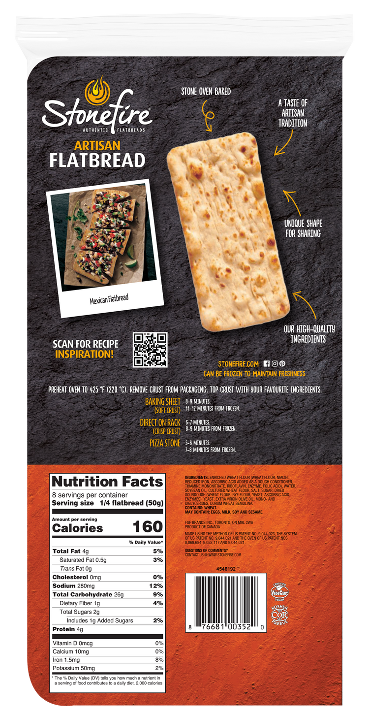 Stonefire Stonefire® Pizza & Flatbreads – Stonefire Authentic Flatbreads