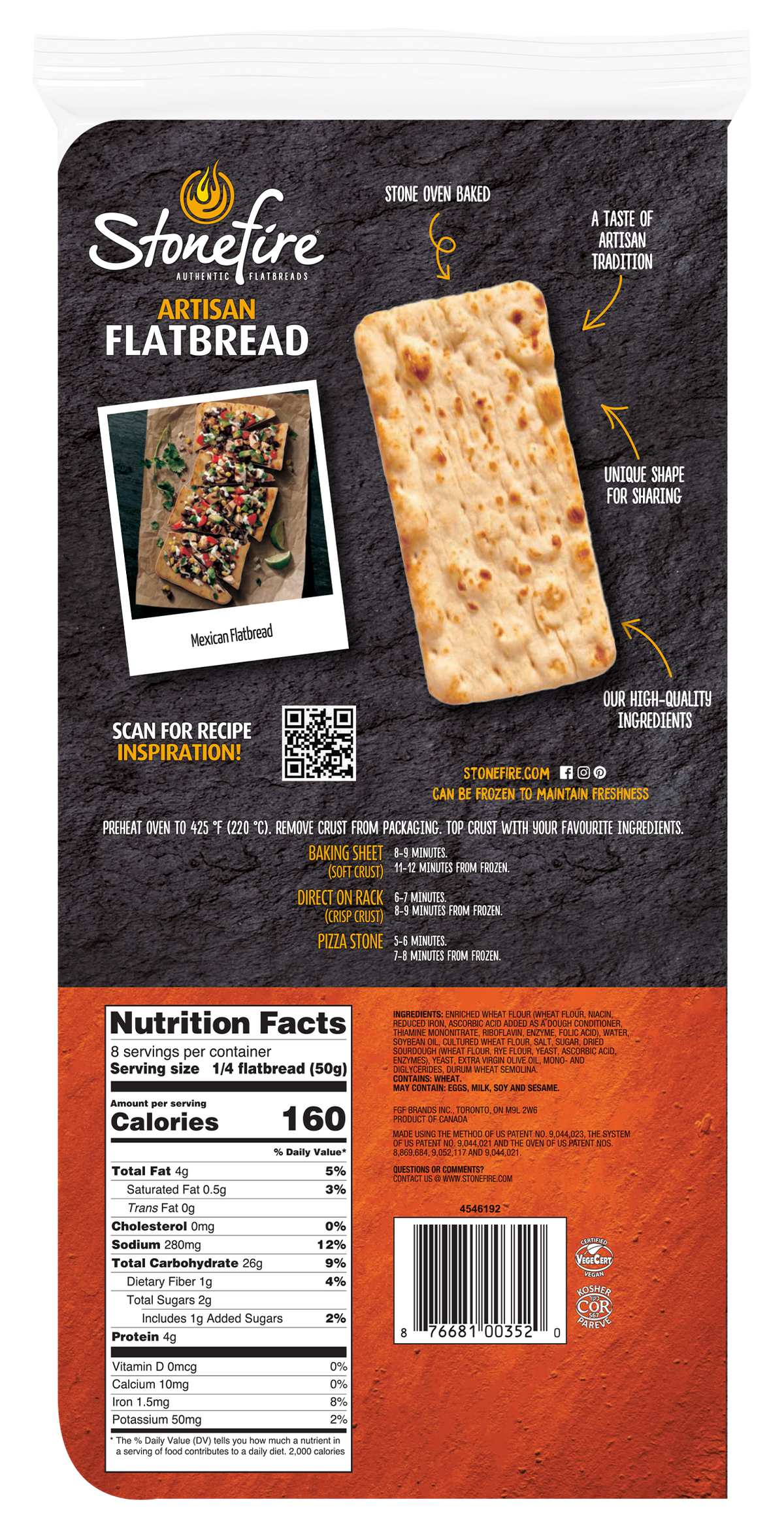 Flatbread Pizza Crust | Naan Pizza Base – Stonefire®