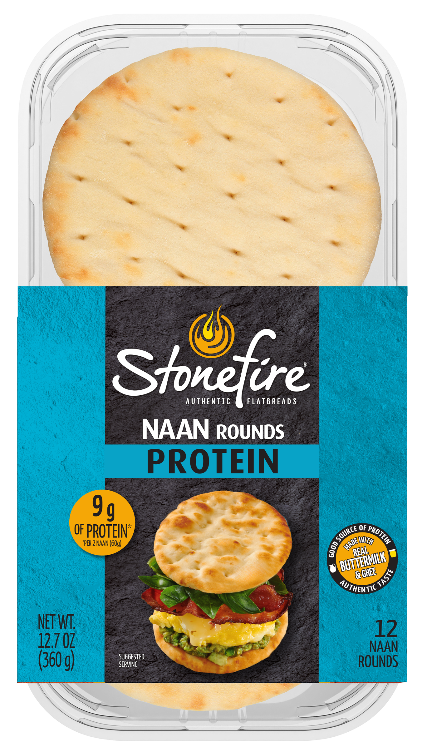 Protein Naan Rounds