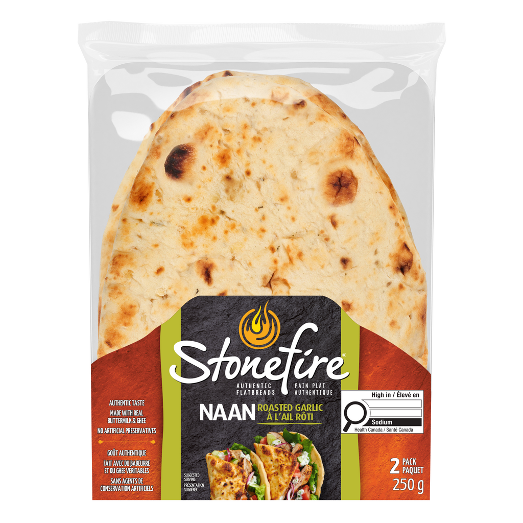 Roasted Garlic Naan