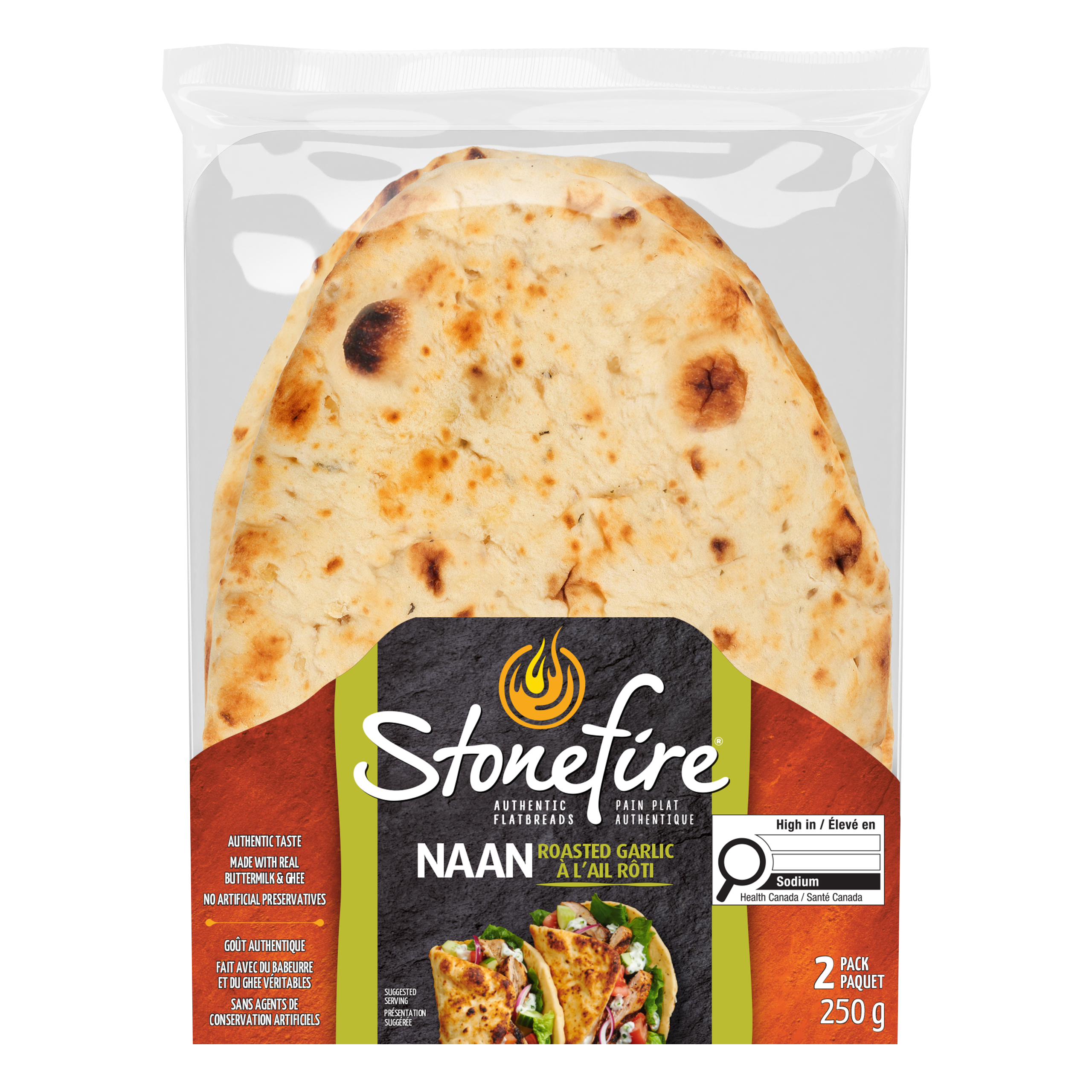 Roasted Garlic Naan