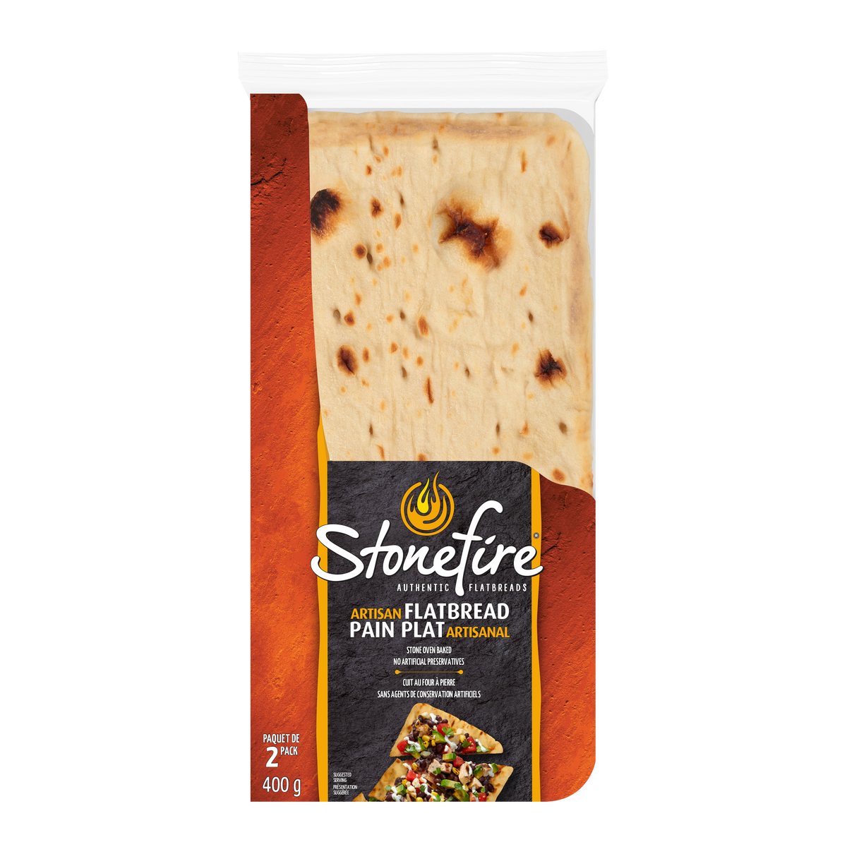 Flatbread Rectangular Rosemary, Olive Oil and Sea Salt Flatbread – Stonefire Authentic Flatbreads