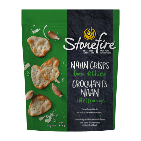 Garlic & Cheese Naan Crisps