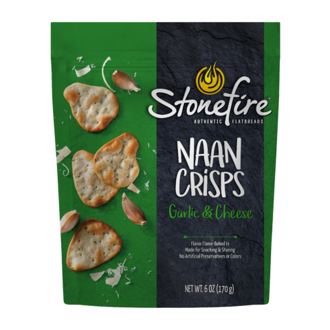 Garlic & Cheese Naan Crisps