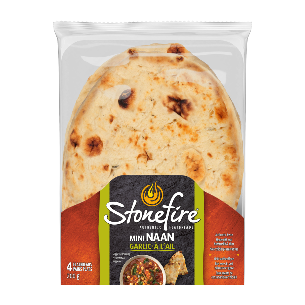 Garlic Mini Naan Stonefire Authentic Flatbreads